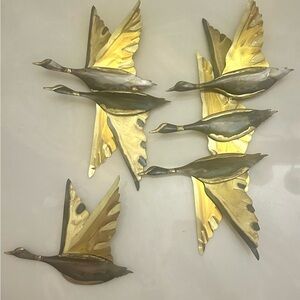 Set of 3 VINTAGE MCM flying geese